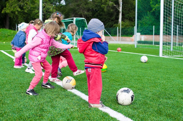 basic life skills for kids- kids playing soccer