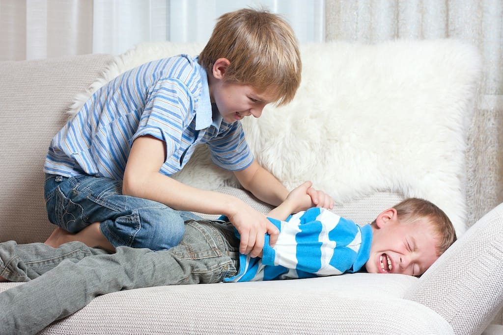 Two siblings fighting- how to deal with sibling rivalry