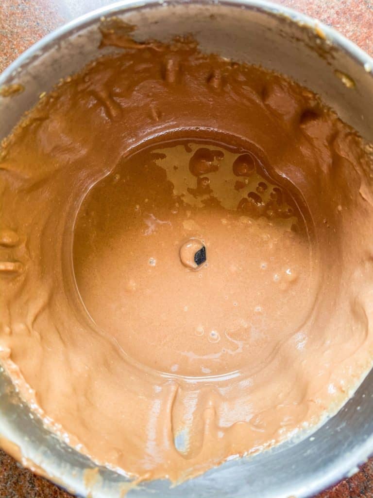 chocolate peanut butter in a blender