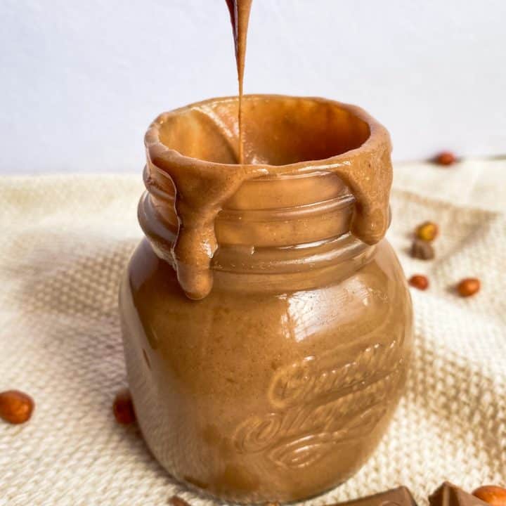 Homemade chocolate peanut butter