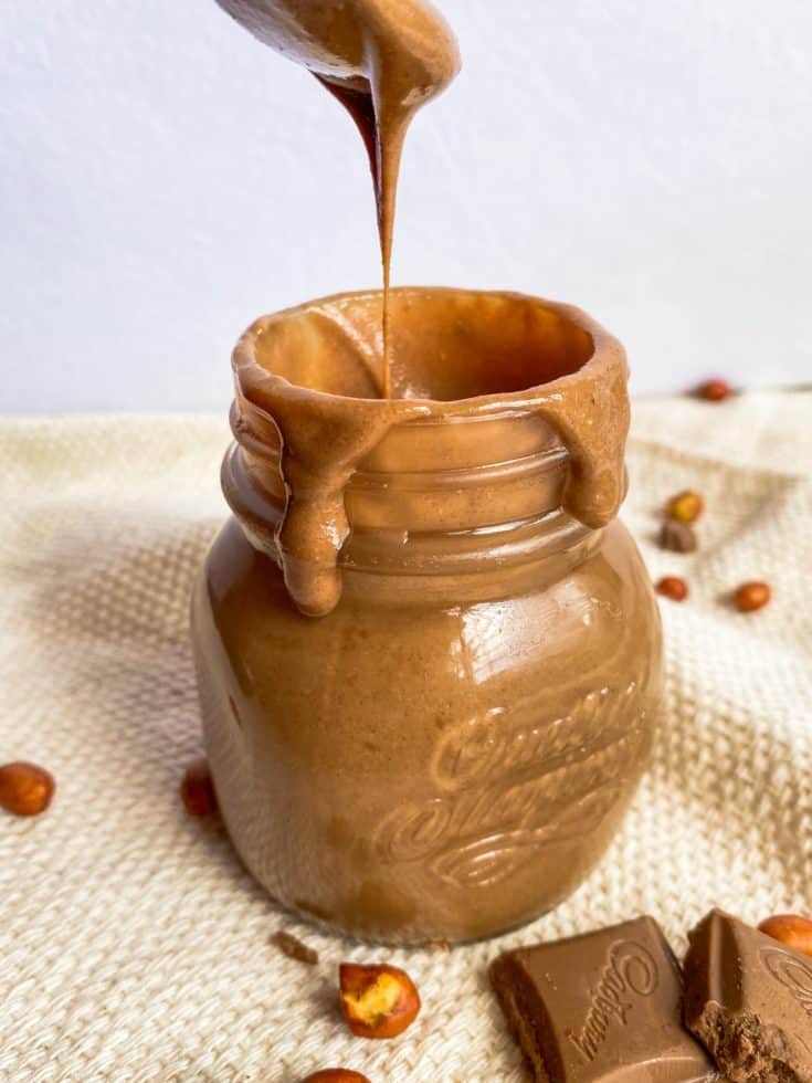 Homemade chocolate peanut butter