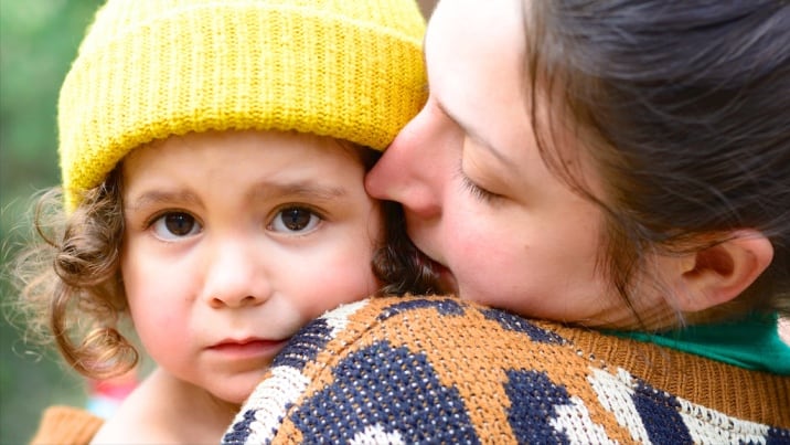 A mother using the positive parenting skill of empathy with her daughter