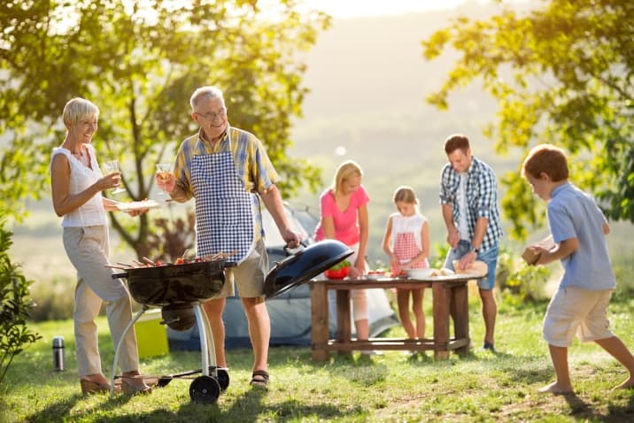 the family ritual of camping and cooking