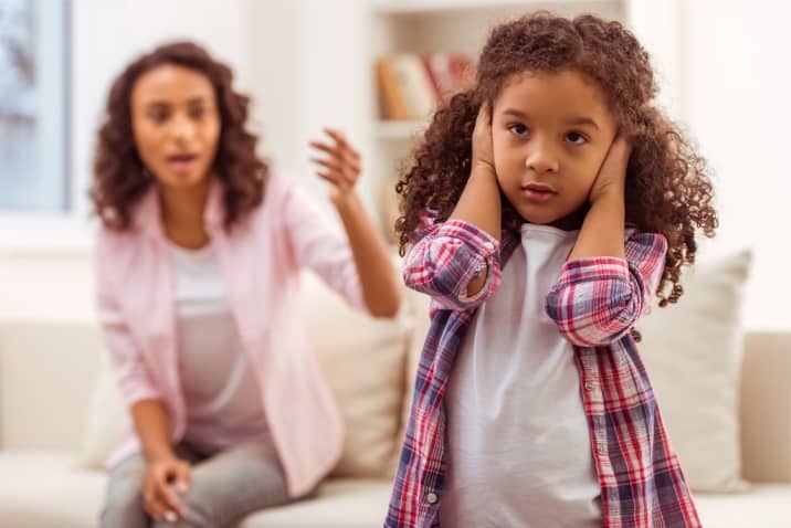 mom yelling at daughter - why do kids misbehave