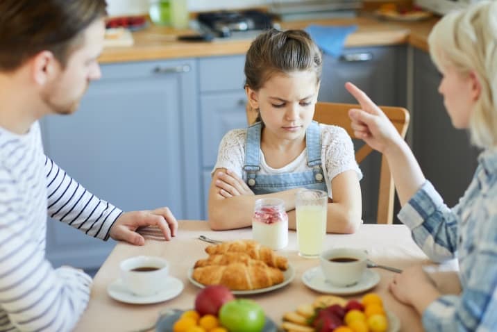 signs of bad parenting - a child scolded by mother