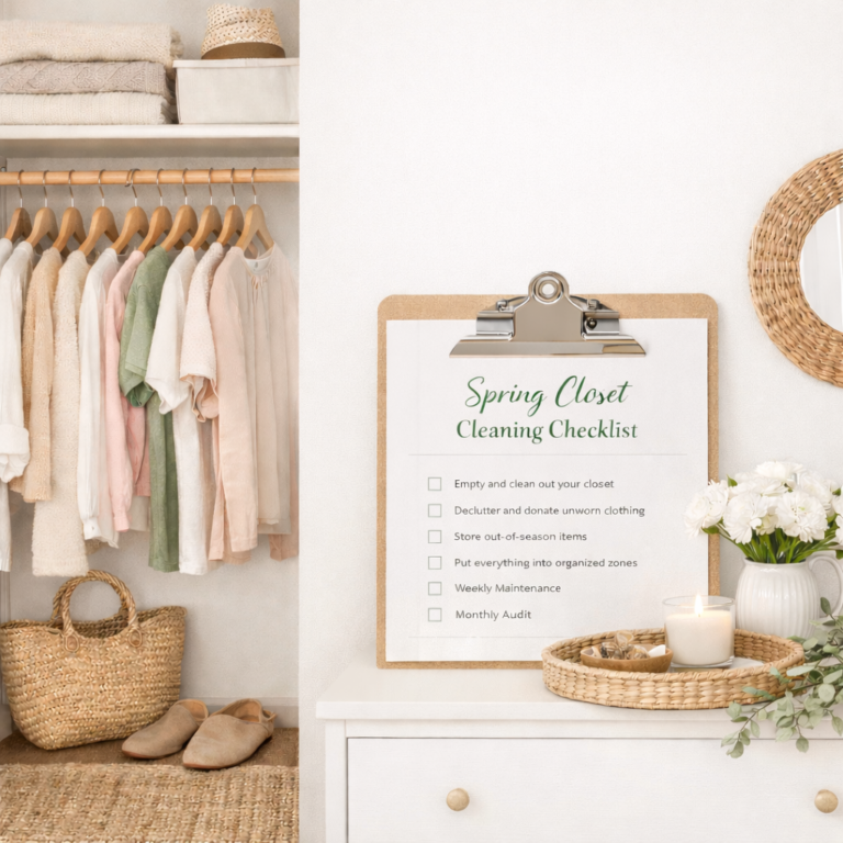 Spring Closet Cleaning Checklist (6 simple steps to a fresh closet)
