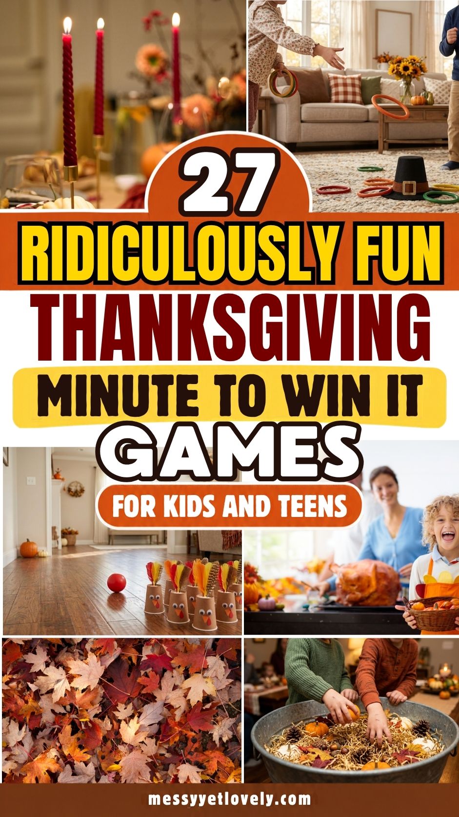 Thanksgiving minute to win it games for kids and teens